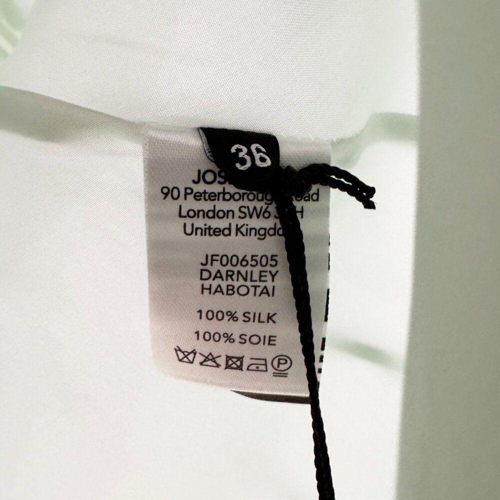 Joseph "Darnley" Silk Habotai Dress in "Aquatic", size 36 (fits like a 2/4) - Picture 8 of 9